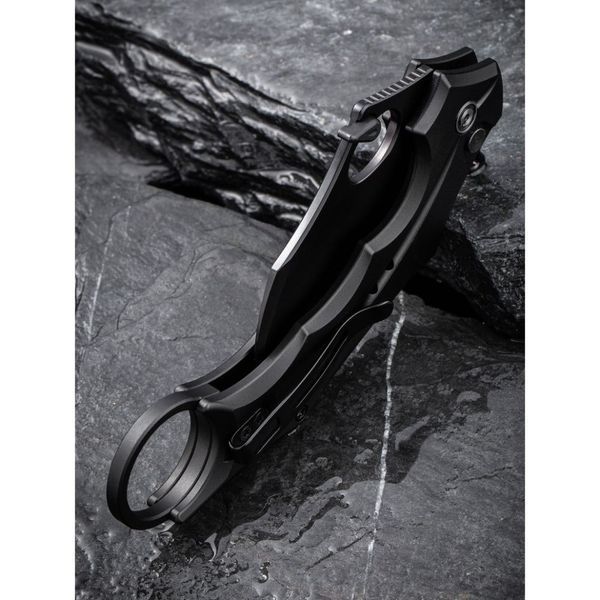 Ніж складаний кишеньковий Civivi Incisor II, (5.1 см) Nitro-V / Aluminum чорний 66232 фото