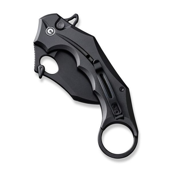 Ніж складаний кишеньковий Civivi Incisor II, (5.1 см) Nitro-V / Aluminum чорний 66232 фото