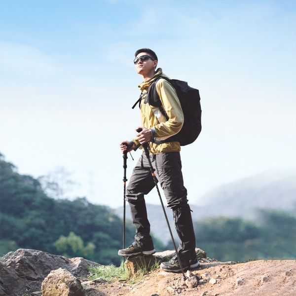 Трекінгова палиця Naturehike CNK2450DS013; 103-120 см; чорна 71421 фото