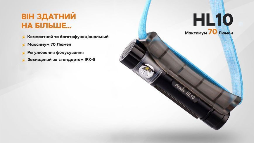 Ліхтар налобний Fenix HL10 purple 61348 фото