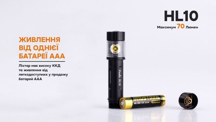 Ліхтар налобний Fenix HL10 purple 61348 фото