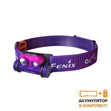 Ліхтар налобний для бігу Fenix HM65R-DT, бузковий 63165 фото