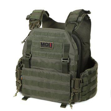 Плитоноска Falcon XL PRO Ranger green, для увеличенных плит, с функцией быстрого сброса MOLLI PL-030 фото
