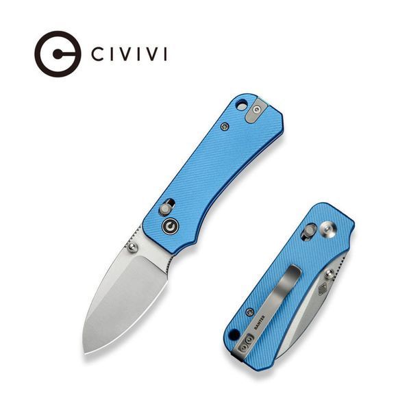 Ніж складаний кишеньковий Civivi Baby Banter 2, (5.9 см) Nitro-V / Aluminum синій 69264 фото