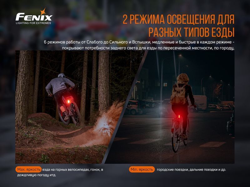Велофара задня Fenix BC05R V2.0 57854 фото