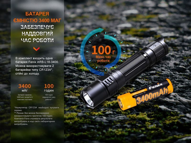 Ліхтар тактичний акумуляторний Fenix PD35R 61403 фото