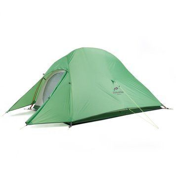Намет надлегкий одномісний з футпринтом Naturehike Cloud Up 1 Updated NH18T010-T, 210T, зелений 57557 фото