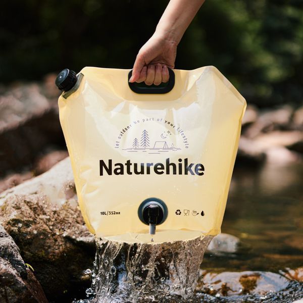 Складаний контейнер для води з поліетилену Naturehike CNK2450CF027; 10 л; жовтий 69013 фото