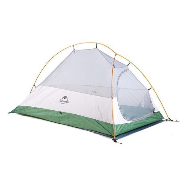 Намет надлегкий одномісний з футпринтом Naturehike Cloud Up 1 Updated NH18T010-T, 210T, зелений 57557 фото