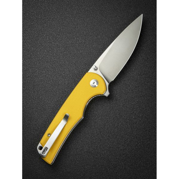 Ніж складаний туристичний Sencut Praktisk, (9.1 см) 9Cr18MoV / G10 жовтий 69323 фото