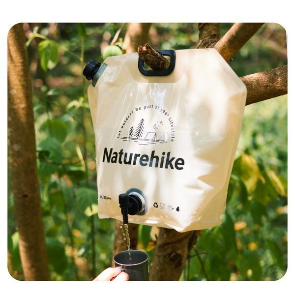 Складаний контейнер для води з поліетилену Naturehike CNK2450CF027; 10 л; жовтий 69013 фото