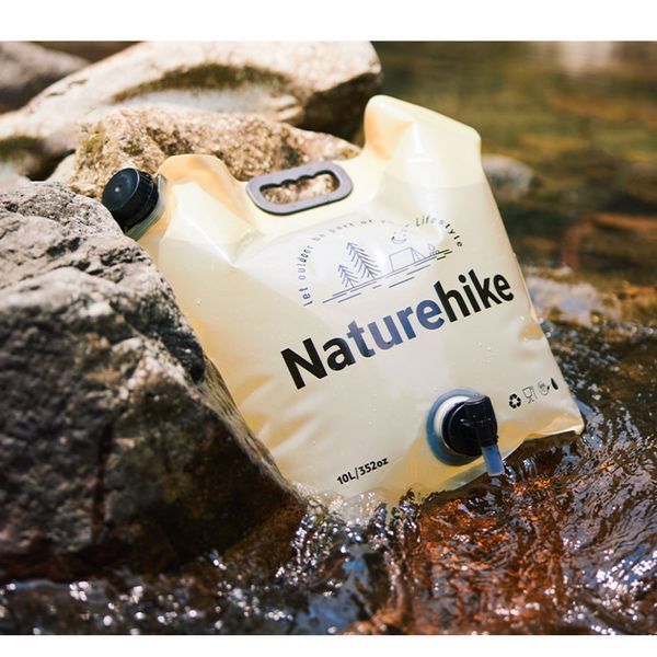 Складаний контейнер для води з поліетилену Naturehike CNK2450CF027; 10 л; жовтий 69013 фото