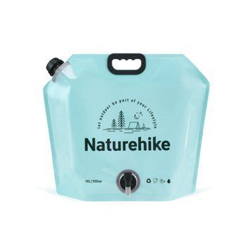 Складаний контейнер для води з поліетилену Naturehike CNK2450CF027, 10 л, блакитний 69014 фото