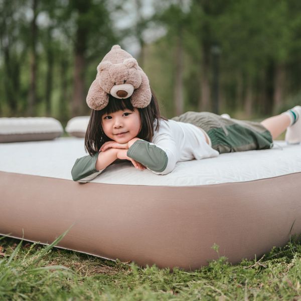 Самонадувний матрац; трьохмісний; із вбудованою помпою Naturehike CNK2450WS040; 250 мм; сірий 70905 фото