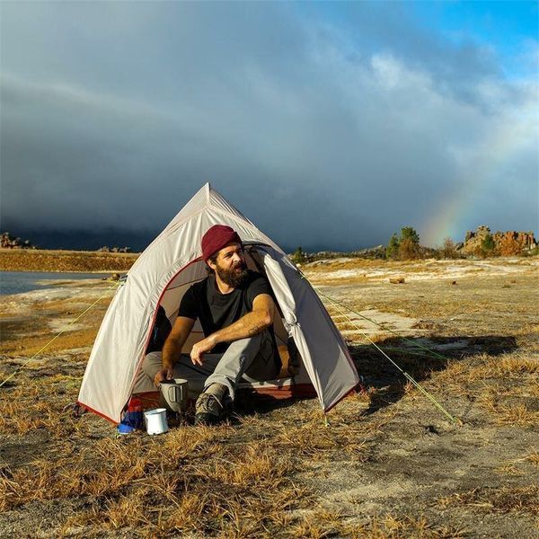 Намет надлегкий двомісний з футпринтом Naturehike Cloud Up 2 Updated NH17T001-T; 20D; сірий 57559 фото