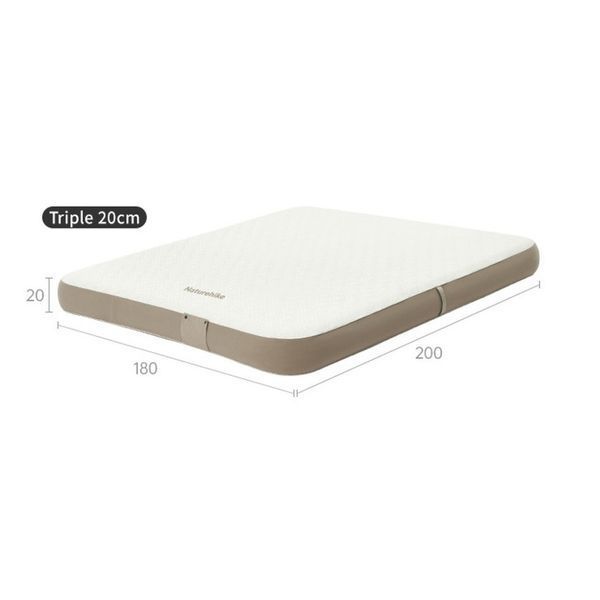 Самонадувний матрац; трьохмісний; із вбудованою помпою Naturehike CNK2450WS040; 250 мм; сірий 70905 фото