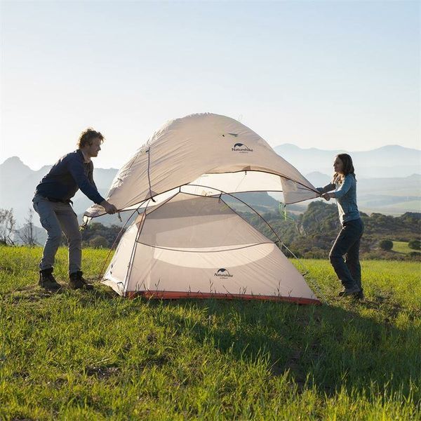 Намет надлегкий двомісний з футпринтом Naturehike Cloud Up 2 Updated NH17T001-T; 20D; сірий 57559 фото