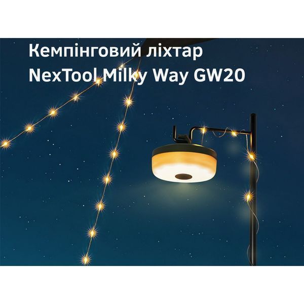 Кемпінговий ліхтар-гірлянда NexTool Milky Way - GW20, біла (20 метрів) 70364 фото