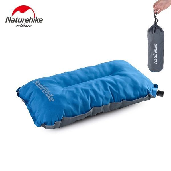 Подушка самонадувна Naturehike Sponge automatic NH17A001-L; світло блакитна 59421 фото