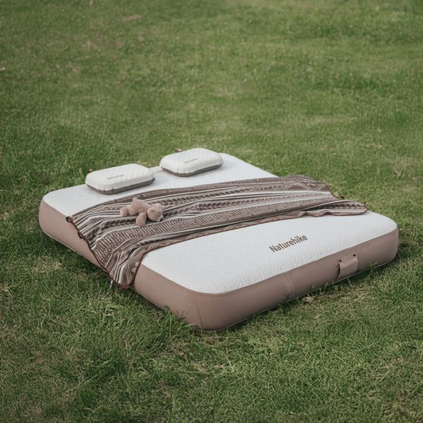 Самонадувний матрац; трьохмісний; із вбудованою помпою Naturehike CNK2450WS040; 250 мм; сірий 70905 фото