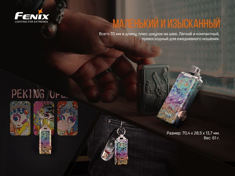 Ліхтар ручний Fenix APEX 20 Mix Iridescent 58155 фото