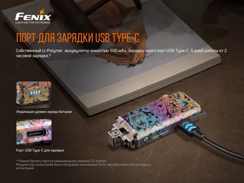 Ліхтар ручний Fenix APEX 20 Mix Iridescent 58155 фото