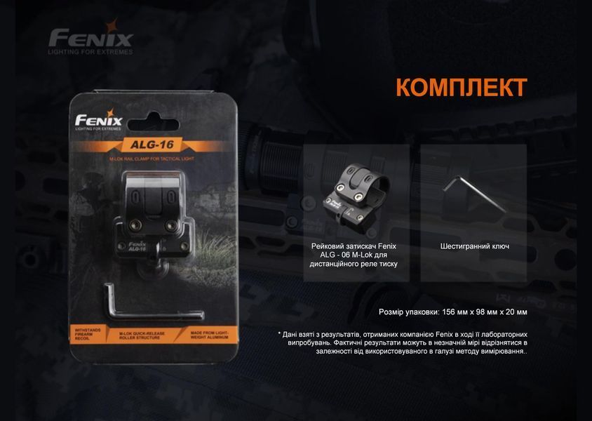 Кріплення на зброю для виносної кнопки Fenix ALG-06 62715 фото