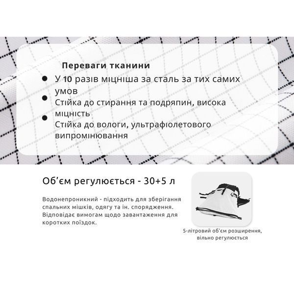 Рюкзак туристичний Naturehike Helium CNK2300016, 30+5 л, чорний 69558 фото