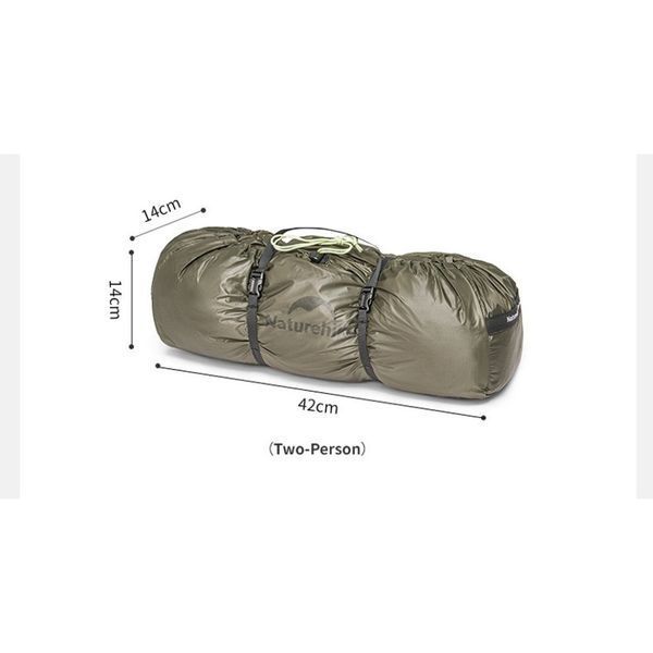 Намет двомісний Naturehike Opalus; UL; CNK2450WS036; темно-зелений 71476 фото