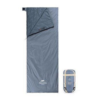 Спальник надлегкий Naturehike Ultralight LW180 NH21MSD09 правий, (15&deg;C), p-p M, сіро-синій 65263 фото