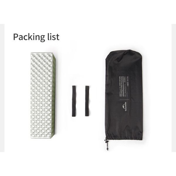 Килимок туристичний складаний одномісний IXPE Naturehike CNK2450WS044 з алюмінієвою плівкою, 195x60x1.8 см, синій 70907 фото