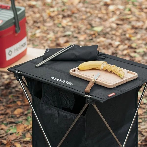 Стіл розкладний з коробкою для зберігання Naturehike NH19JJ084; 1680D Oxford / алюміній; пісочний 61702 фото