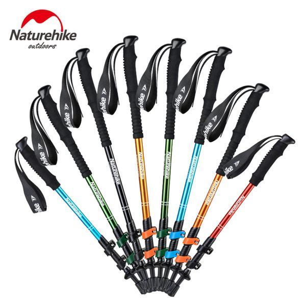 Трекінгова палиця 3-сек. Naturehike Boy 6061 AL NH17D001-Z, 50-100 см, алюміній, блакитна 71426 фото