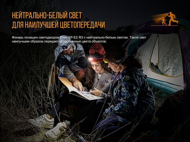 Ліхтар налобний Fenix HL16 рожевий 45158 фото