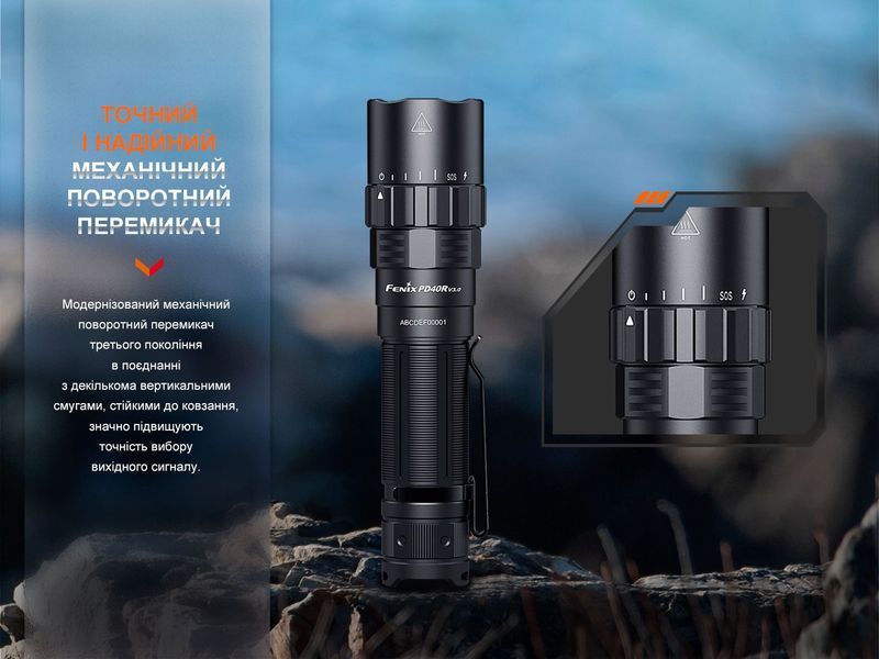 Ліхтар ручний Fenix PD40R V3.0, 3000 lm 63571 фото