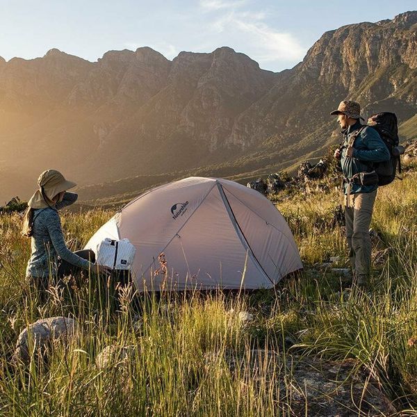Намет надлегкий двомісний з футпринтом Naturehike Star-River 2 Updated NH17T012-T; 20D; сіро-червоний 57563 фото