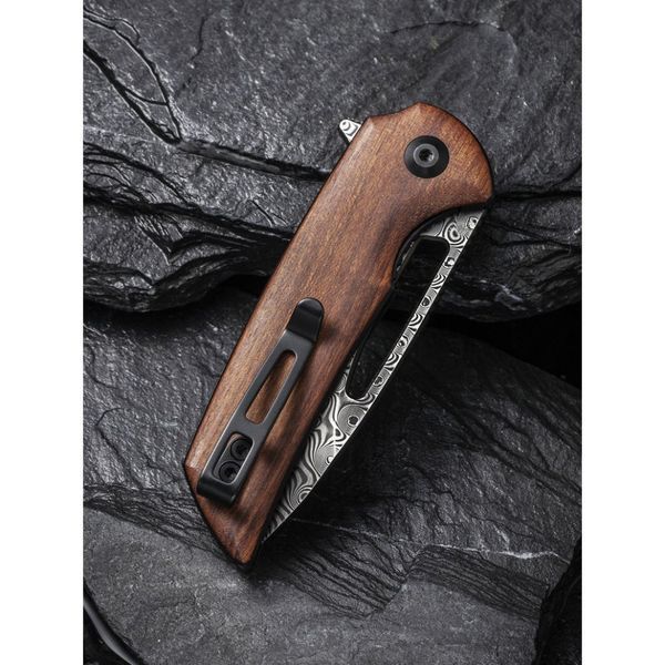 Ніж складаний кишеньковий Civivi Odium, (6.7 см) Damascus / Guibourtia Wood 66241 фото