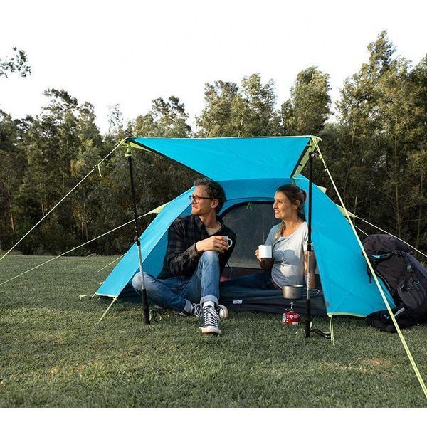 Намет тримісний Naturehike P-Series NH18Z033-P 210T/65D; блакитний 65195 фото