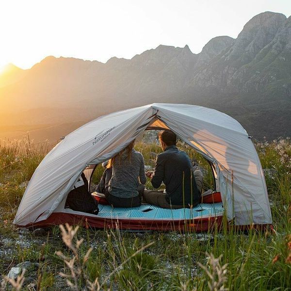 Намет надлегкий двомісний з футпринтом Naturehike Star-River 2 Updated NH17T012-T; 20D; сіро-червоний 57563 фото