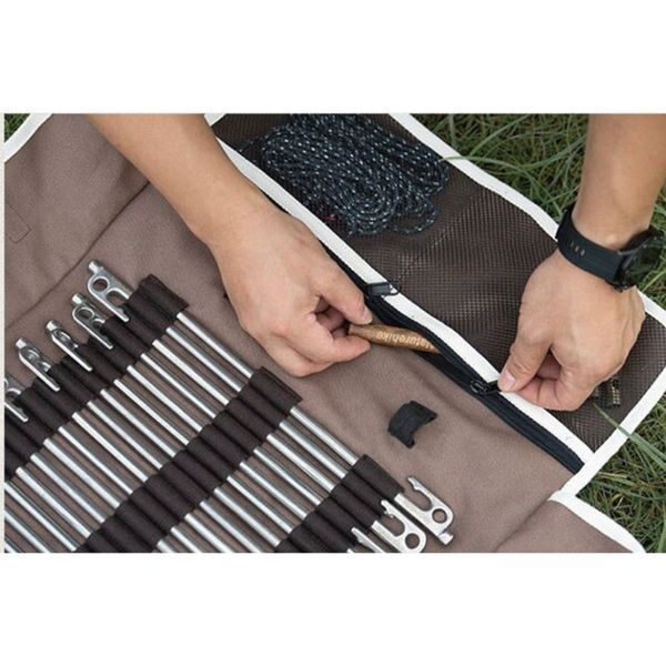 Чохол-органайзер Naturehike для кілочків (маленький) NH20PJ093; коричневий 62998 фото