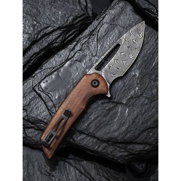 Ніж складаний кишеньковий Civivi Odium, (6.7 см) Damascus / Guibourtia Wood 66241 фото