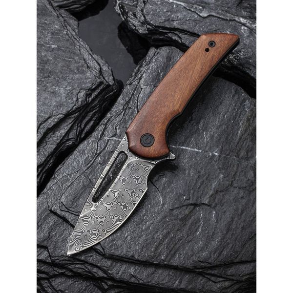 Ніж складаний кишеньковий Civivi Odium, (6.7 см) Damascus / Guibourtia Wood 66241 фото