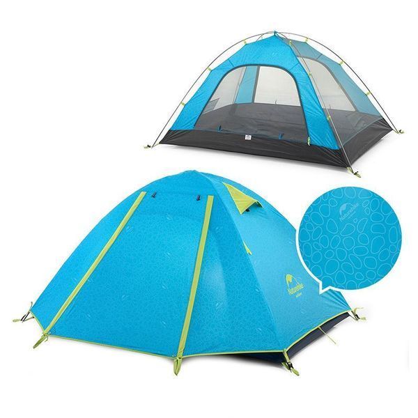 Намет тримісний Naturehike P-Series NH18Z033-P 210T/65D; блакитний 65195 фото