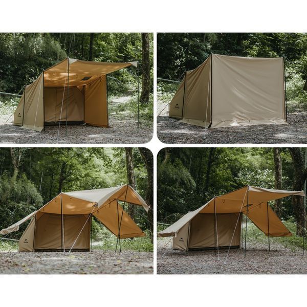 Намет одномісний із тентом Naturehike CNK2450WS026; коричневий 71478 фото
