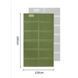 Килимок складаний подвійний IXPE Naturehike CNK2450WS044; алюмінієва плівка; 200x120х1;8 см; оливковий зелений 70908 фото 1