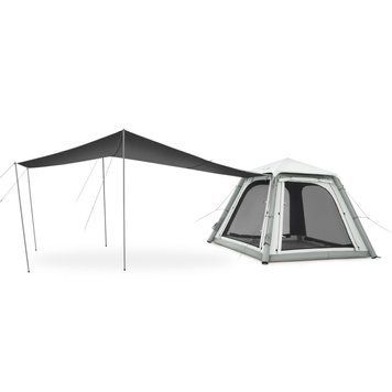 Намет чотиримісний автоматичний надувний із тентом Naturehike Ango CNK2550WS017, сірий 71479 фото