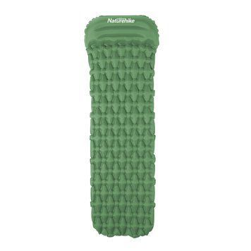 Килимок надувний із подушкою Naturehike FC-12 NH19Z003-P; 65 мм; зелений 65451 фото
