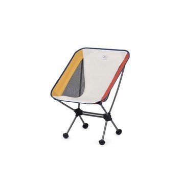 Стілець складаний Naturehike Moon YL08 NH20JJ027, 600D Oxford / алюміній, біло-помаранчевий 65487 фото