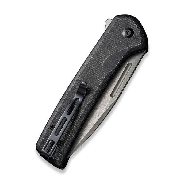 Ніж складаний туристичний Civivi Conspirator, (8.8 см) Nitro-V / Micarta чорний 64335 фото
