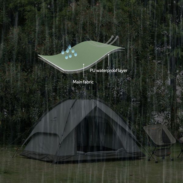 Намет чотиримісний автоматичний Naturehike NH21ZP008, темно-зелений 61662 фото